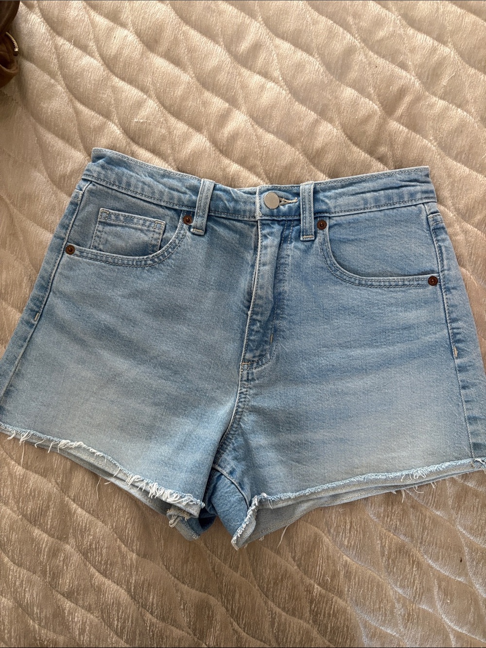 Universal Thread Light Blue High-Rise Jean Shorts